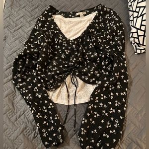 Amuse Society Printed Crop Top